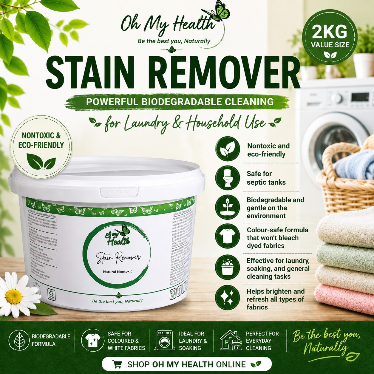 Oh My Health Stain Remover 2kg - Image 2