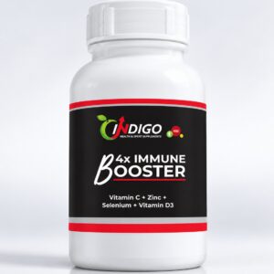 Indigo 4X Immune Booster with Vitamin C, Zinc, Selenium and Vitamin D3