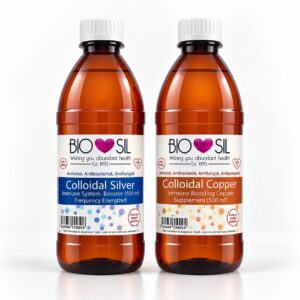 Bio-Sil Colloidal Silver and Colloidal Copper 500ml bottles
