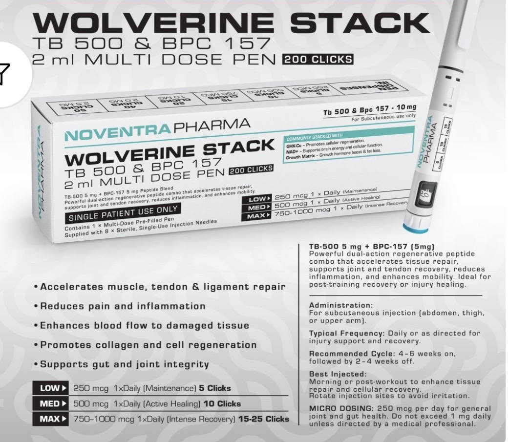 Noventra Pharma Wolverine Stack 10mg Pen - Image 2