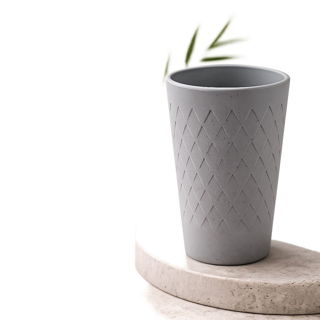 Bamboo Fibre Cup Grey reusable eco-friendly drinkware – Oh My Health Online Store