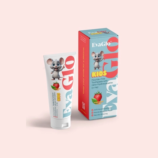 EvaGlo Kids Strawberry Toothpaste (Fluoride-Free)