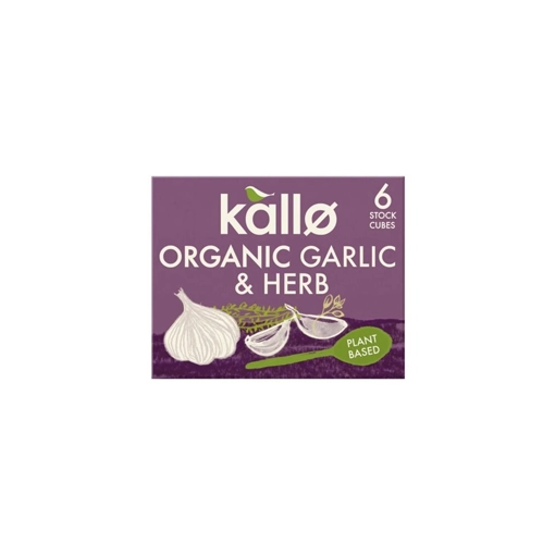 Kallo Organic Garlic & Herbs Stock Cubes 66g