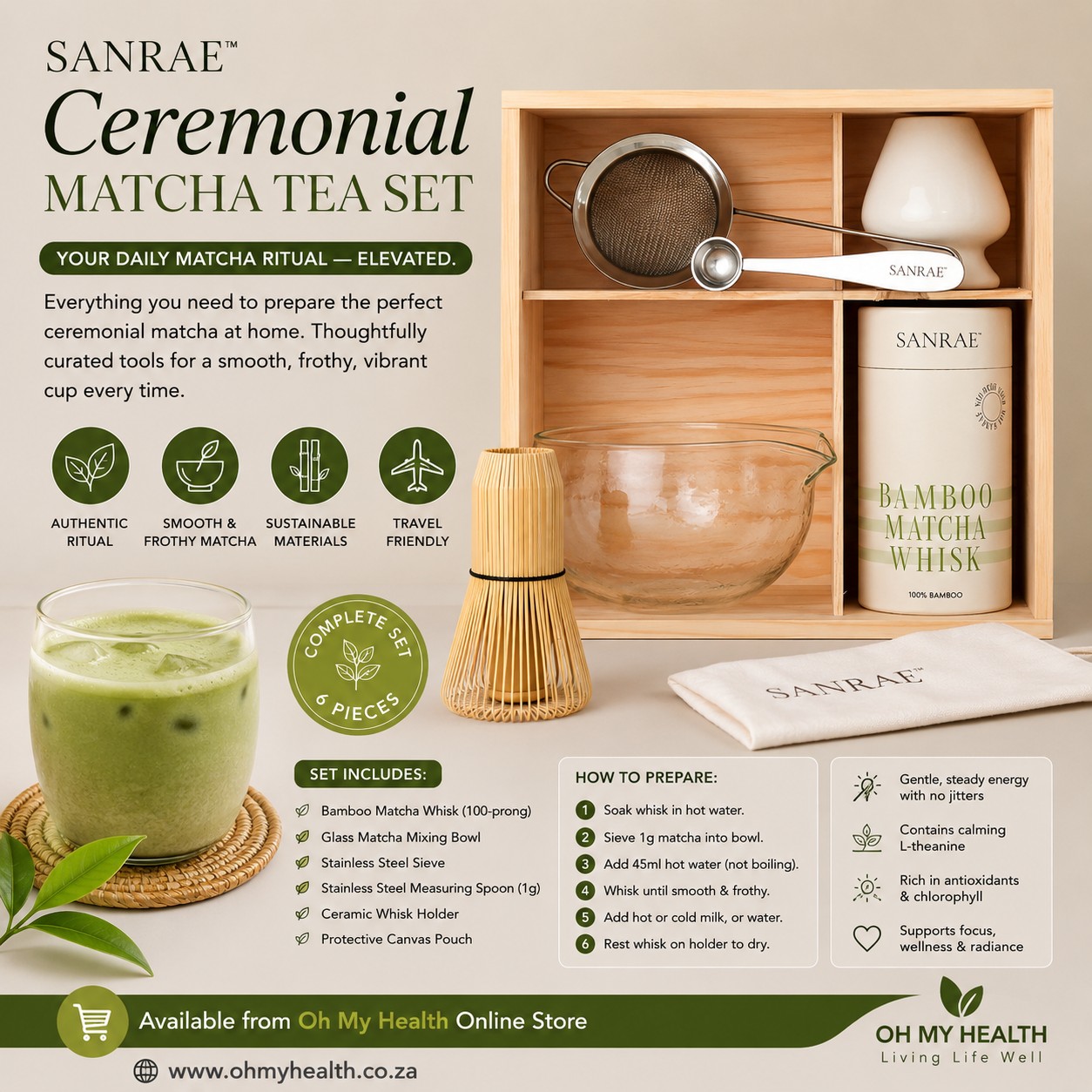 SANRAE Ceremonial Matcha Tea Set - Image 2