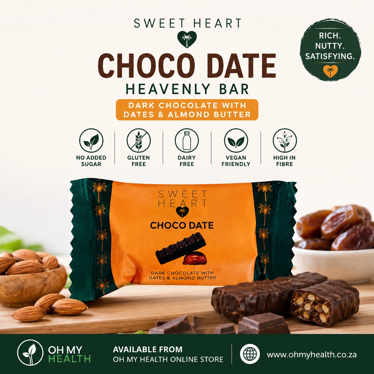 Sweet Heart Heavenly Bar – Almond 45g - Image 2