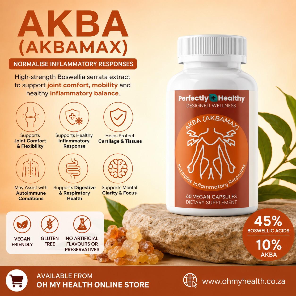 Perfectly Healthy AKBAMAX (AKBA) 250mg 60's - Image 2