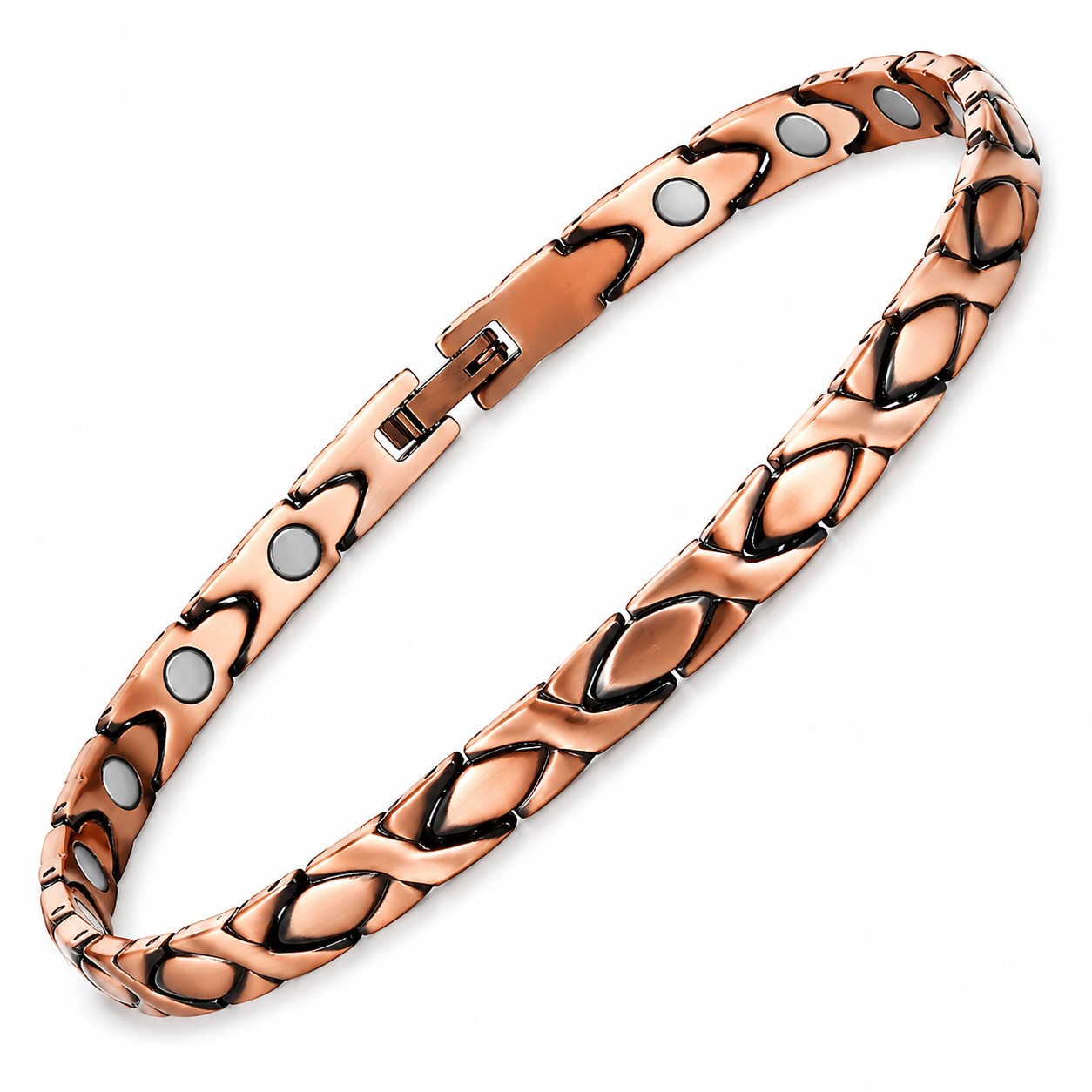 Ultra Strength Copper Magnetic Therapy Anklet 3 crafted from genuine copper