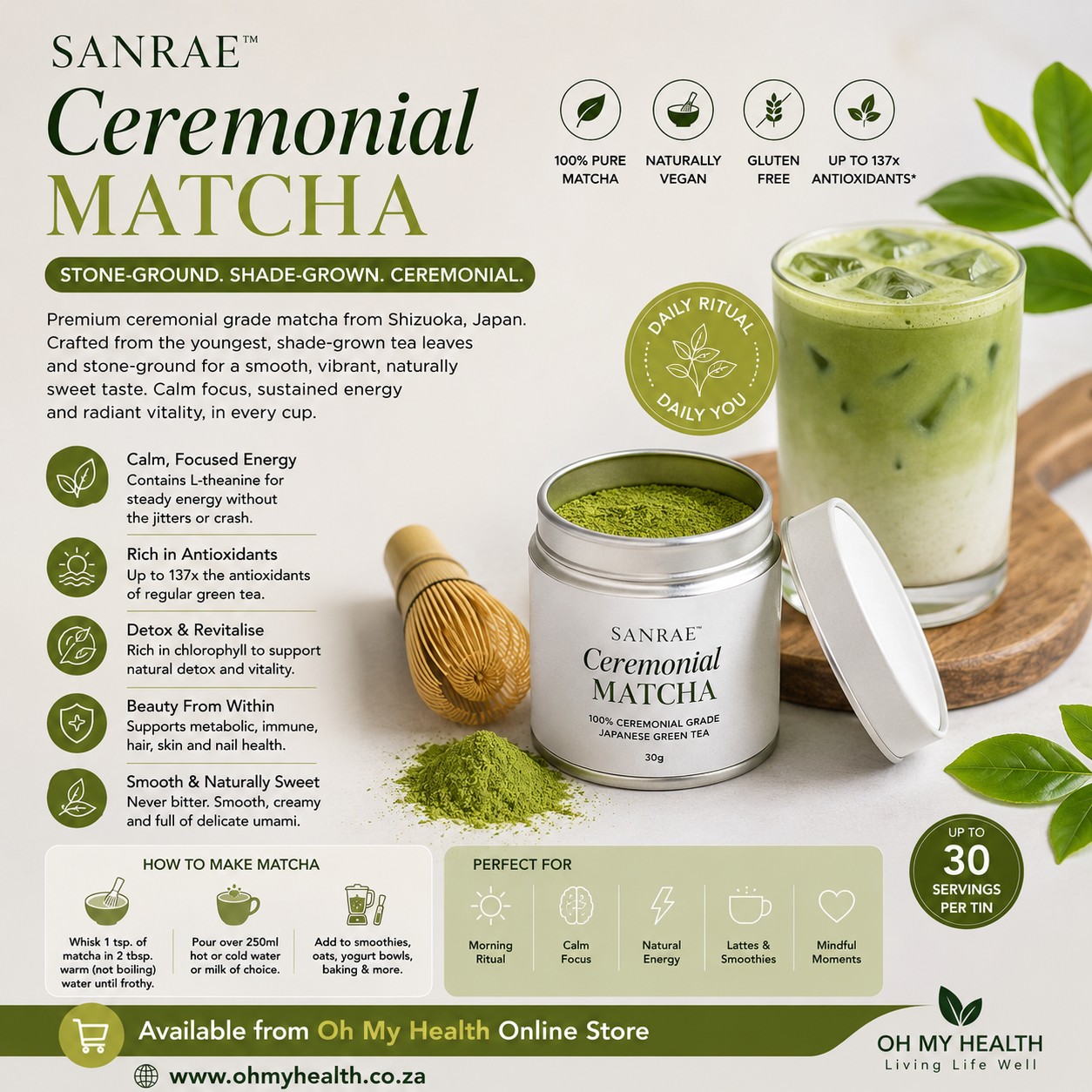 SANRAE Ceremonial Matcha (30g) - Image 2