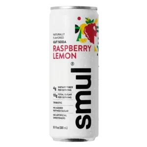 SMUL Raspberry Lemon Gut Soda – 4 Pack