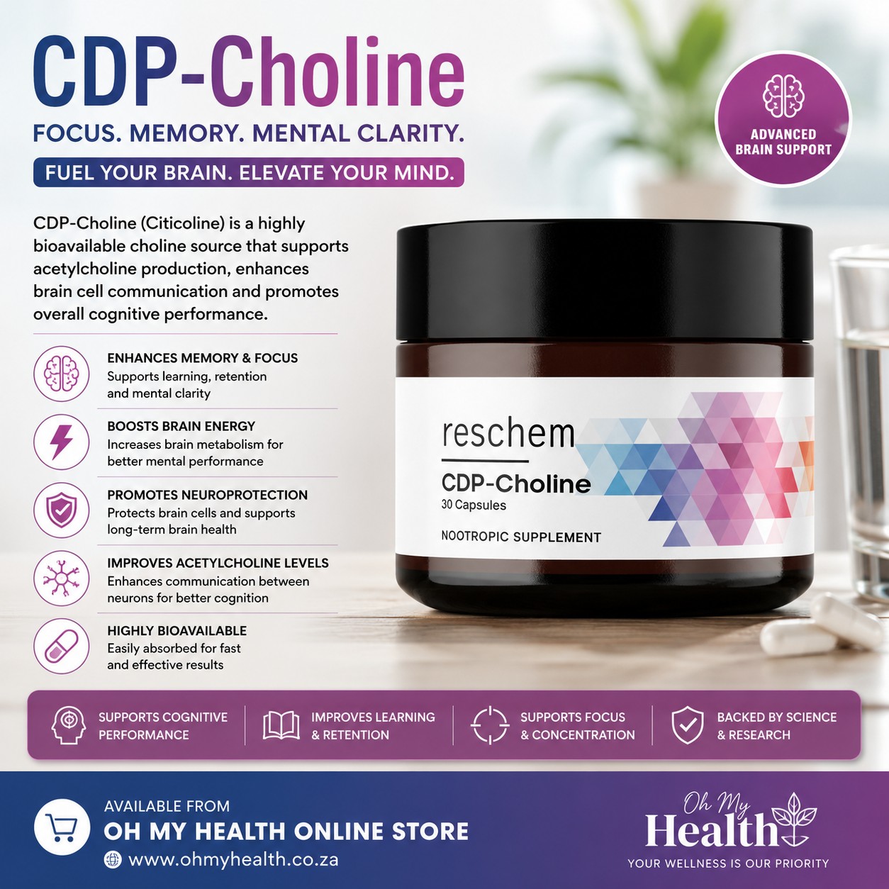 CDP-Choline 150mg 30's - Image 2