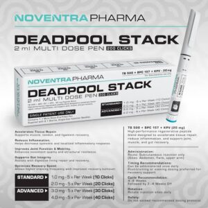 Deadpool Stack Pen by Noventra Pharma multi-dose peptide pen