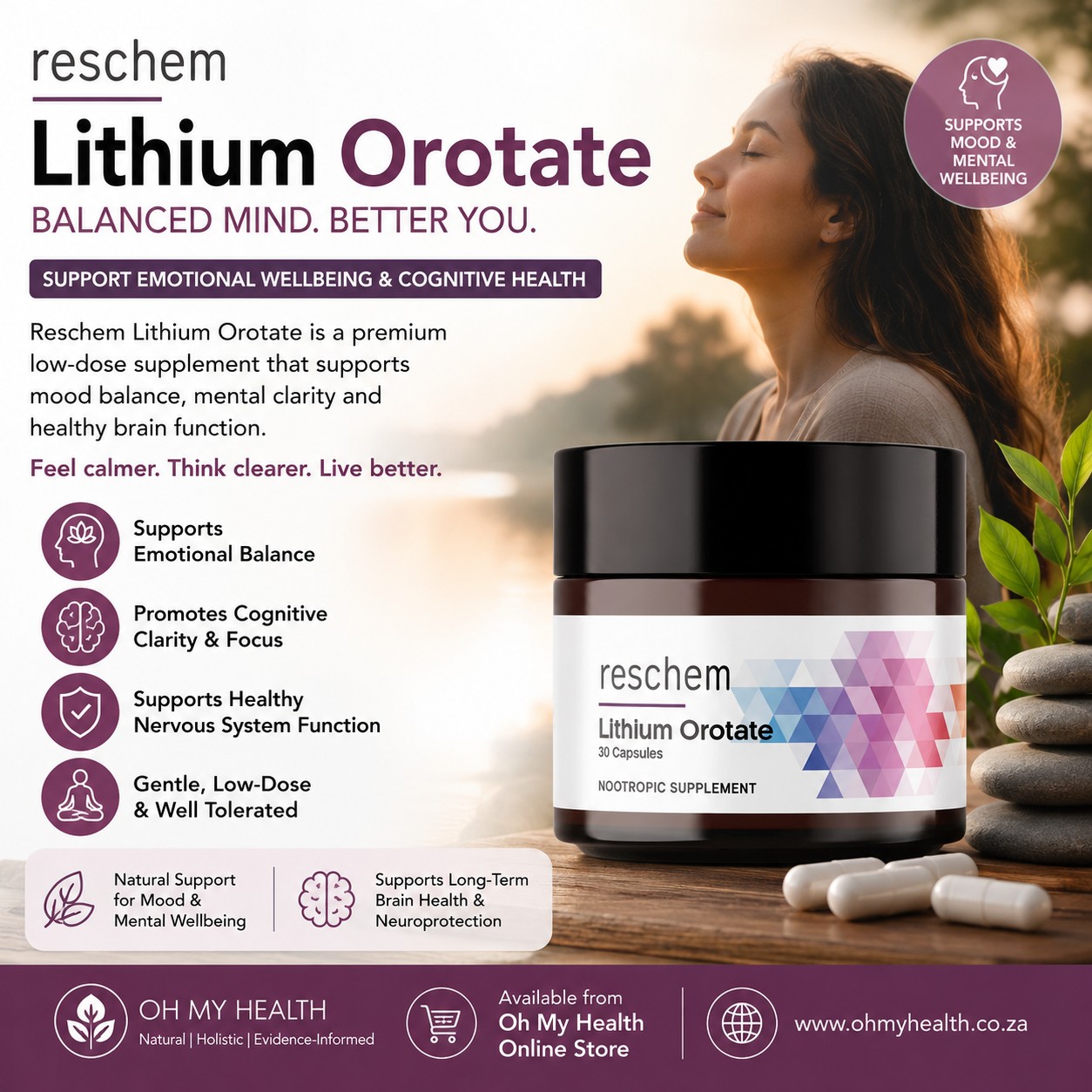 Reschem Lithium Orotate 30's - Image 2