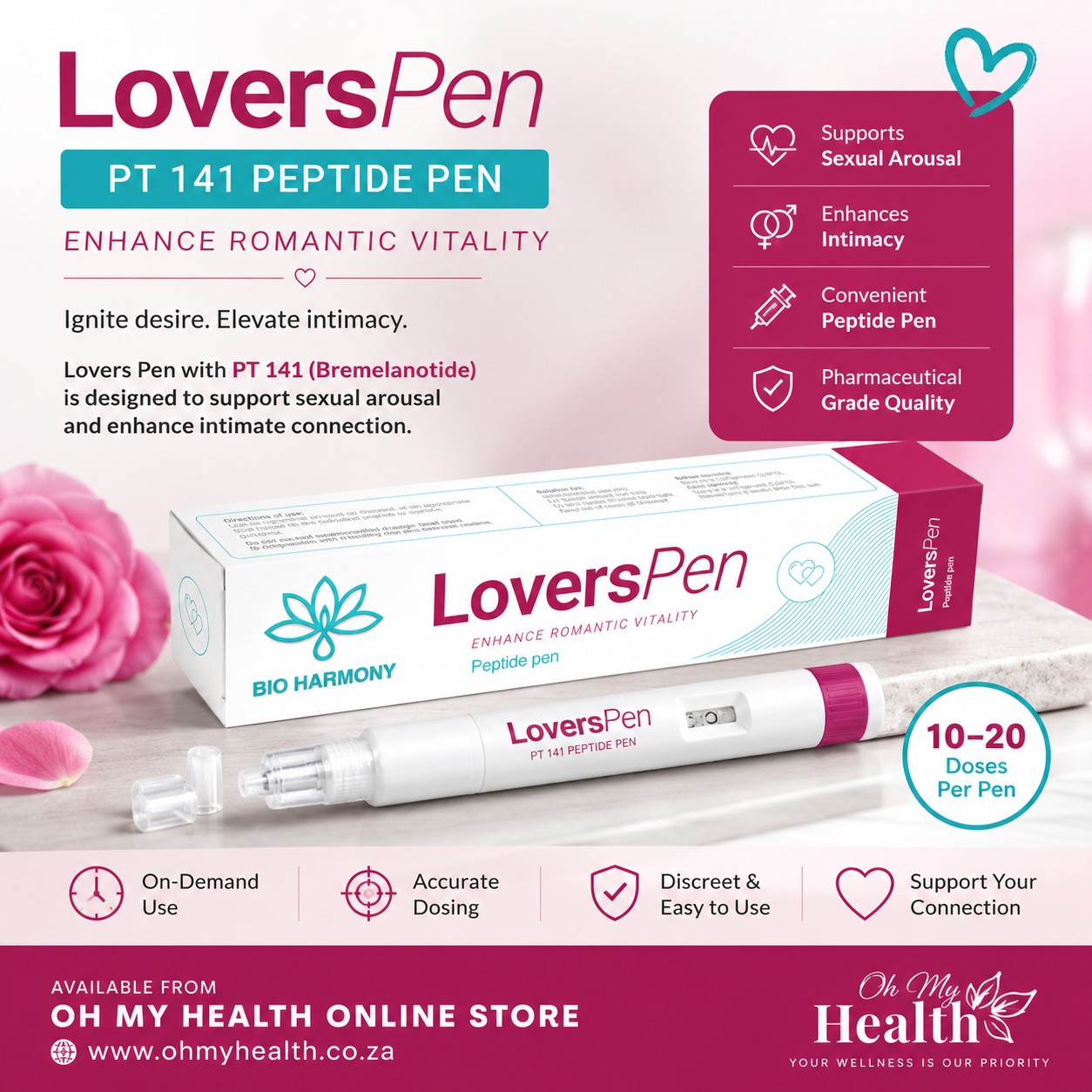 Peptide Pen – Lovers Pen 10mg PT 141 - Image 2