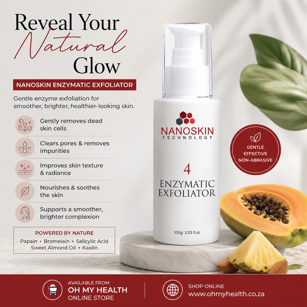 Nanoskin Enzymatic Exfoliator 100g - Image 3