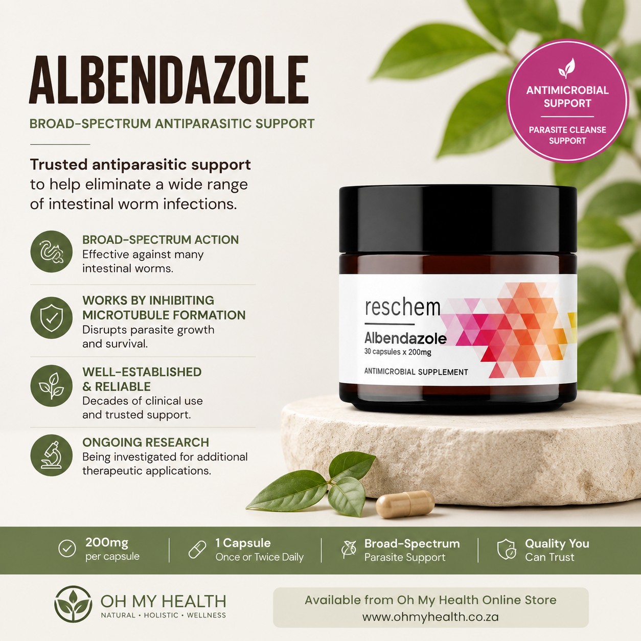 Albendazole 200mg 30's - Image 2