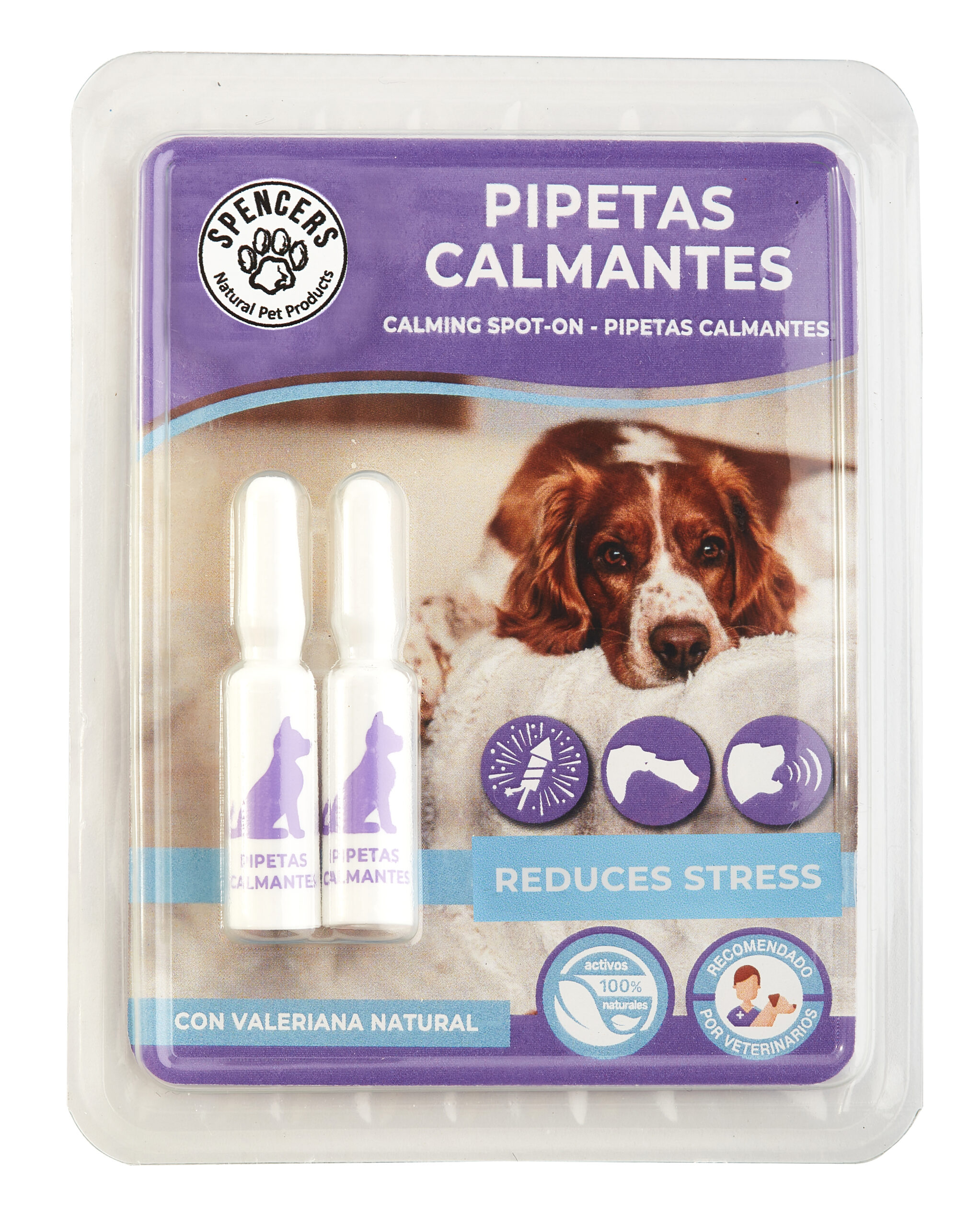 Spencers Natural Anti-Stress Spot On Drops for Dogs supporting calm behaviour | Oh My Health Online Store