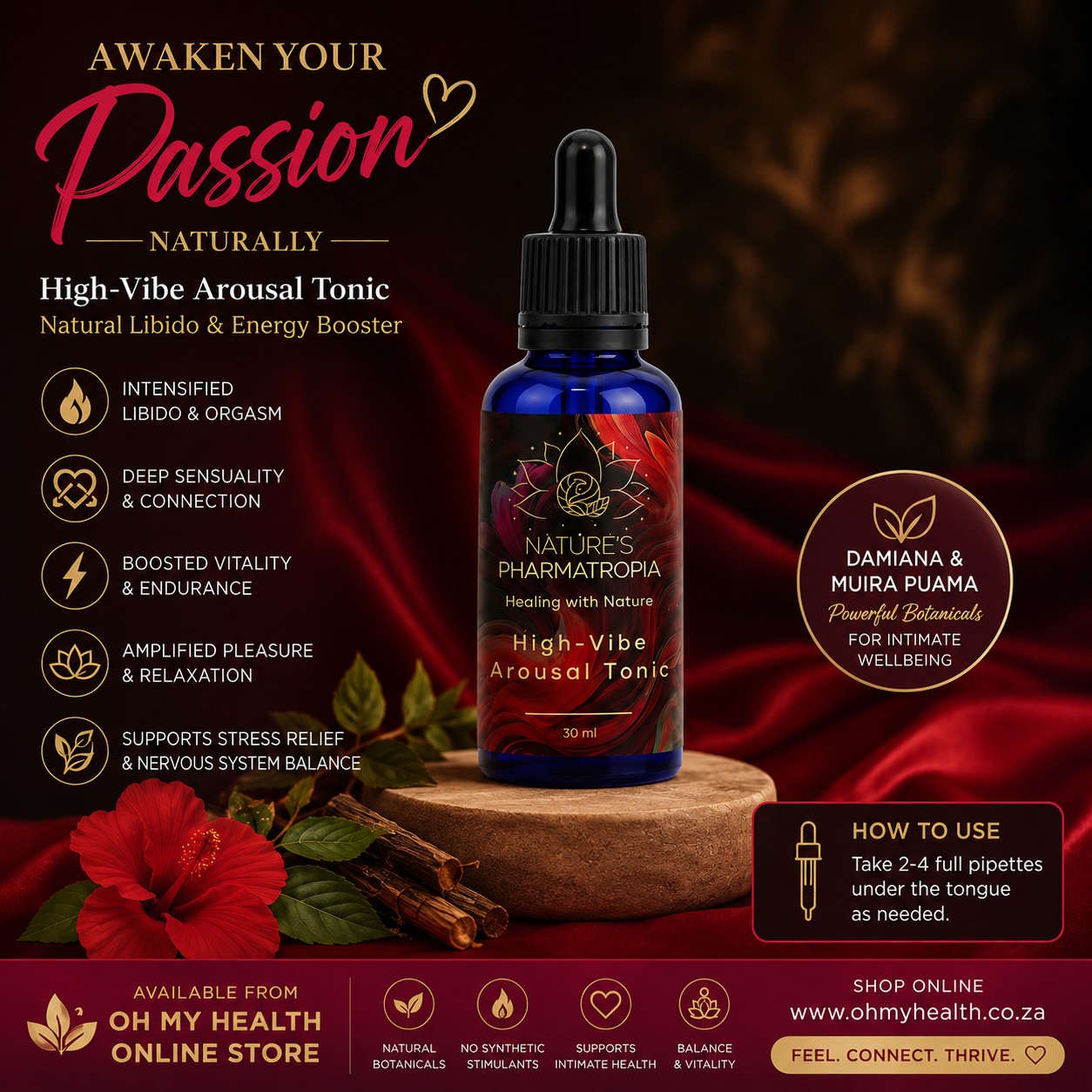 Pharmatropia High-Vibe Arousal Tonic – Natural Libido & Energy Booster 30ml - Image 2