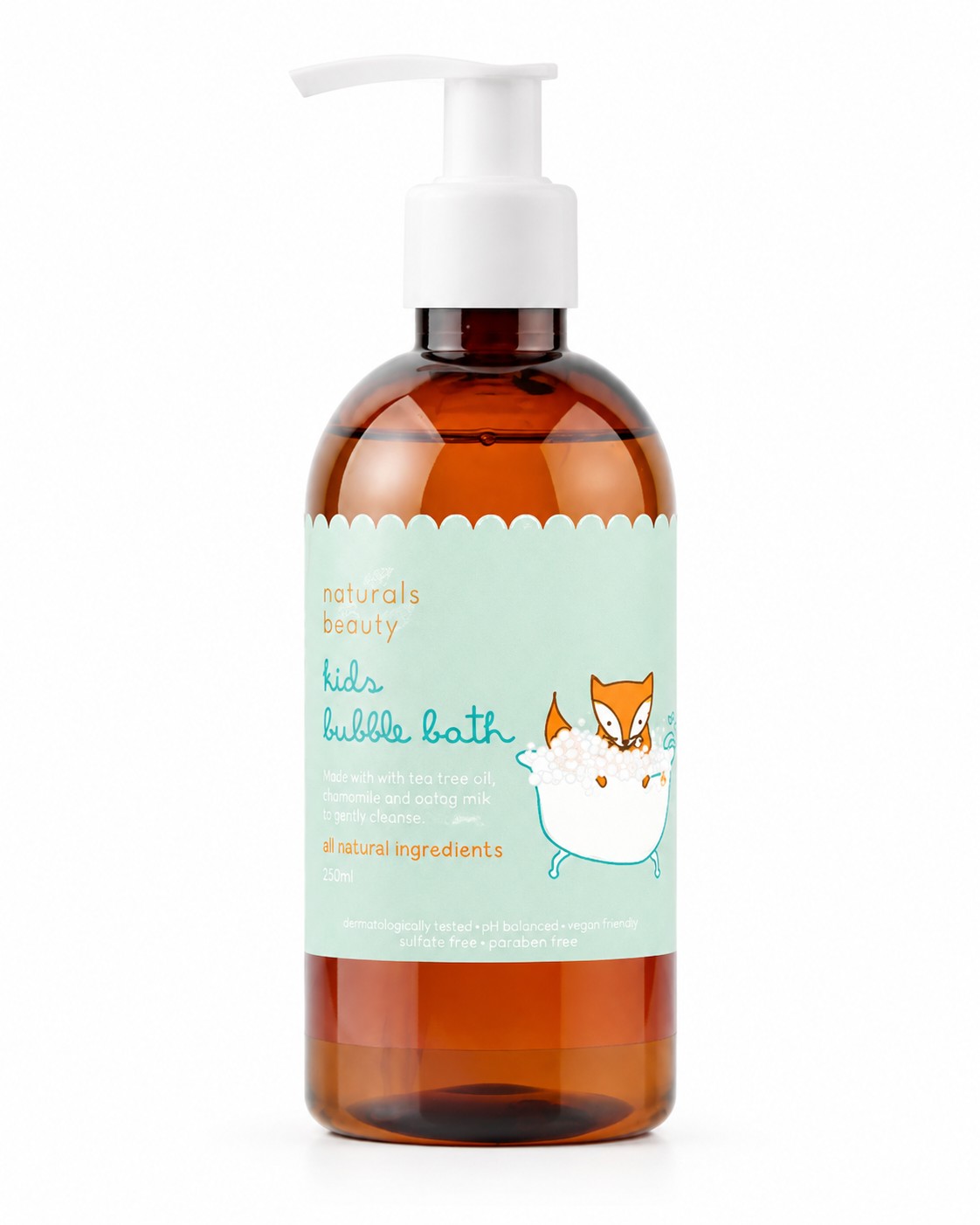 Naturals Beauty Kids Bubble Bath with Rooibos and Aloe for sensitive skin