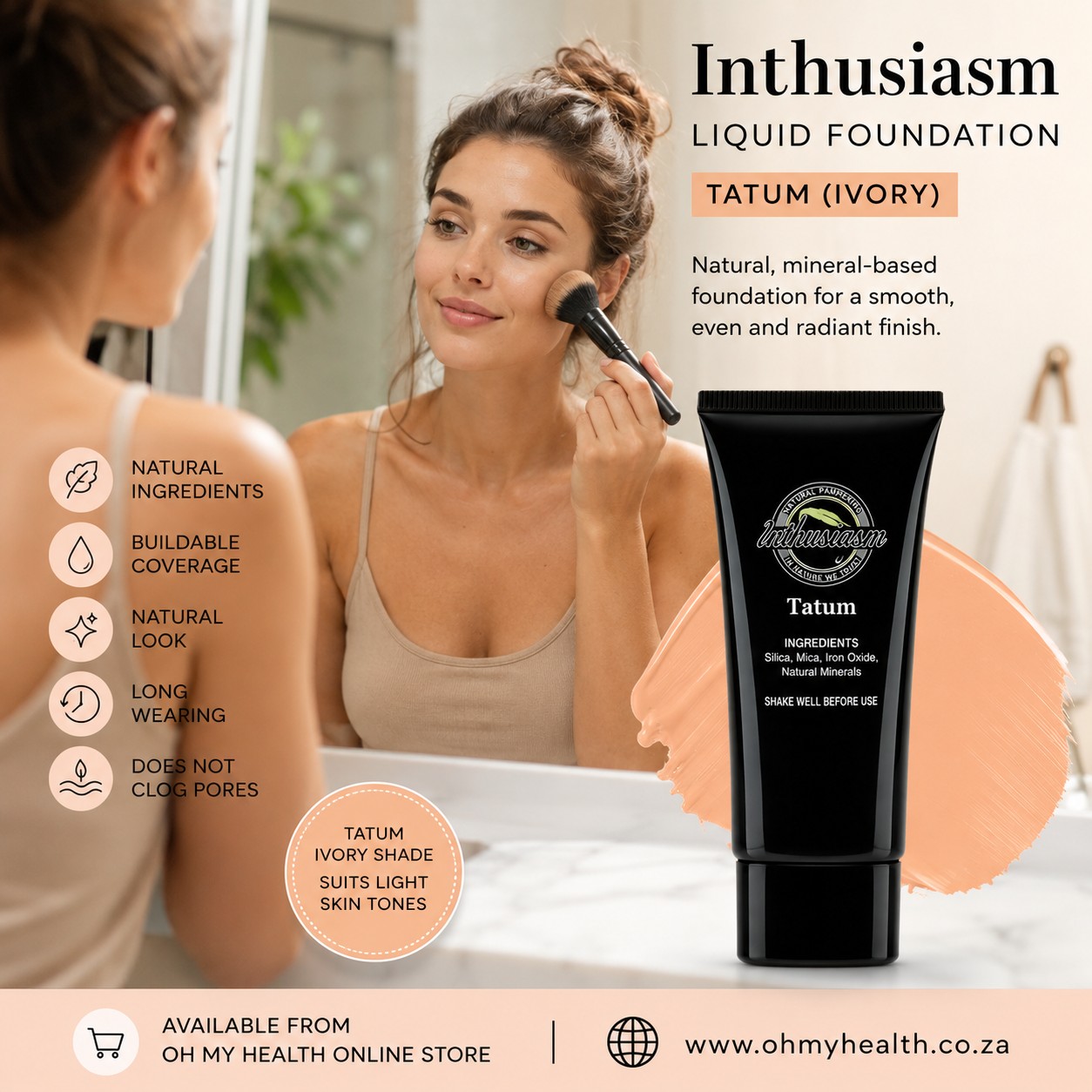 Inthusiasm Liquid Foundation Tatum 30ml - Image 2