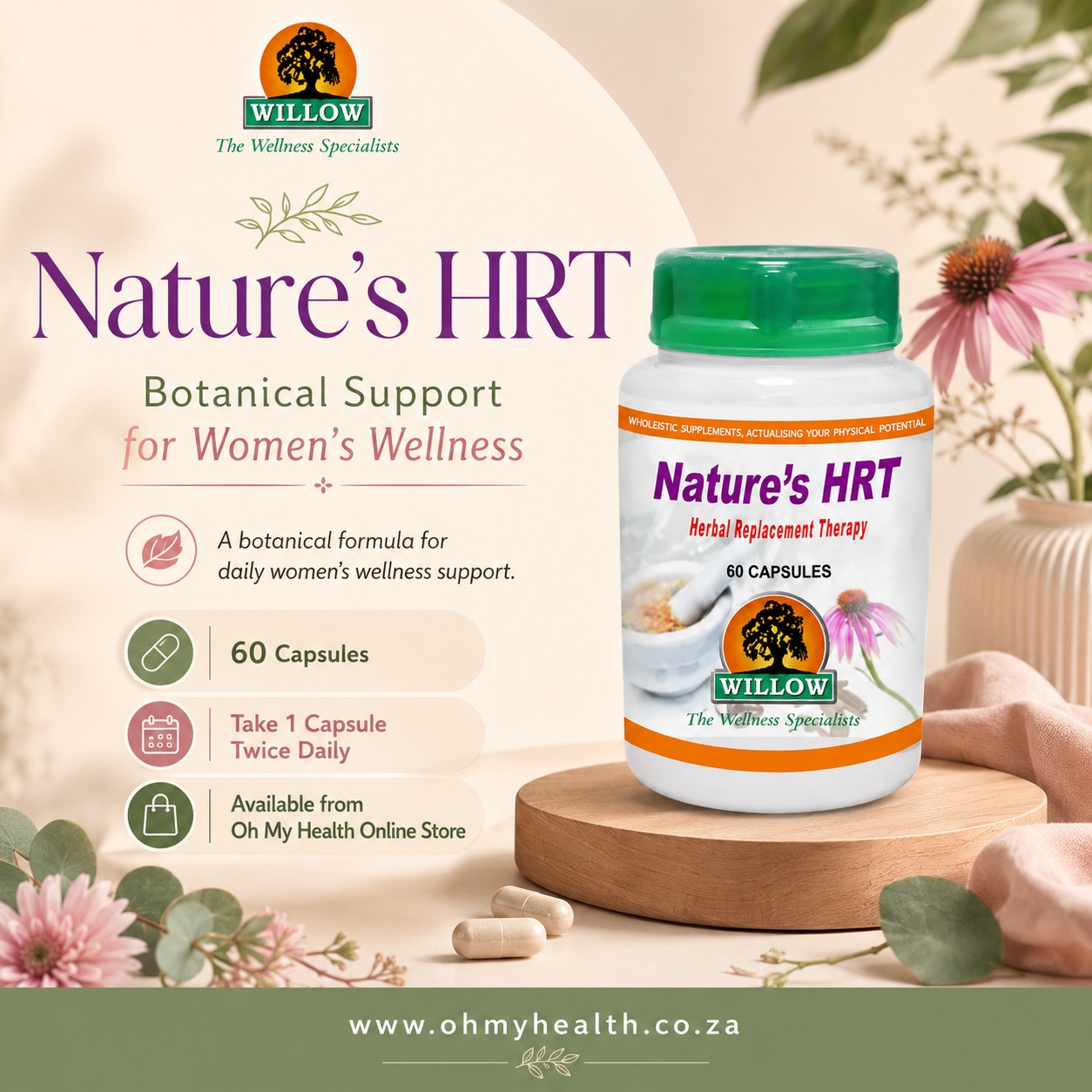 Willow Wellness Nature's HRT 60's - Image 2