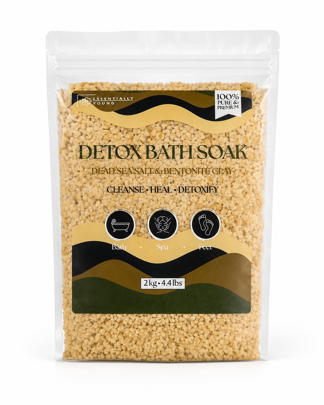 Essentially Young Detox Bath Soak with Dead Sea Salt and Bentonite Clay from Oh My Health Online Store