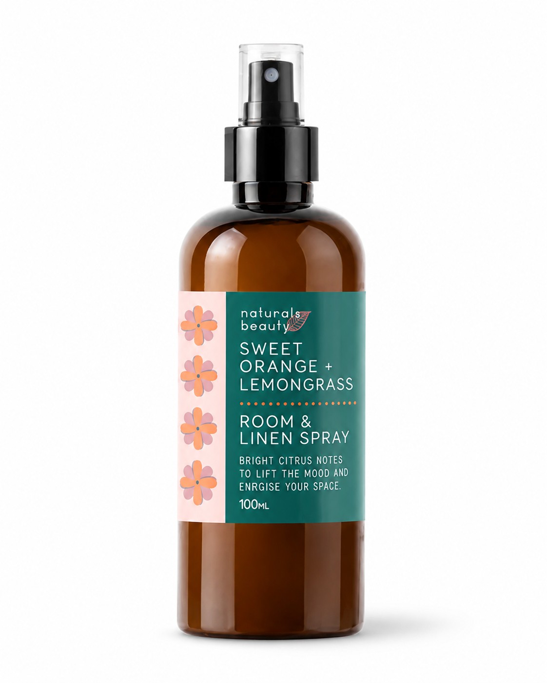 Naturals Beauty Sweet Orange and Lemongrass Citrus Room Spray for a fresh uplifting home
