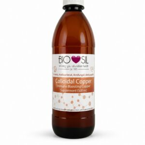 Biosil Colloidal Copper 500ml 20 ppm liquid mineral supplement from Oh My Health Online Store