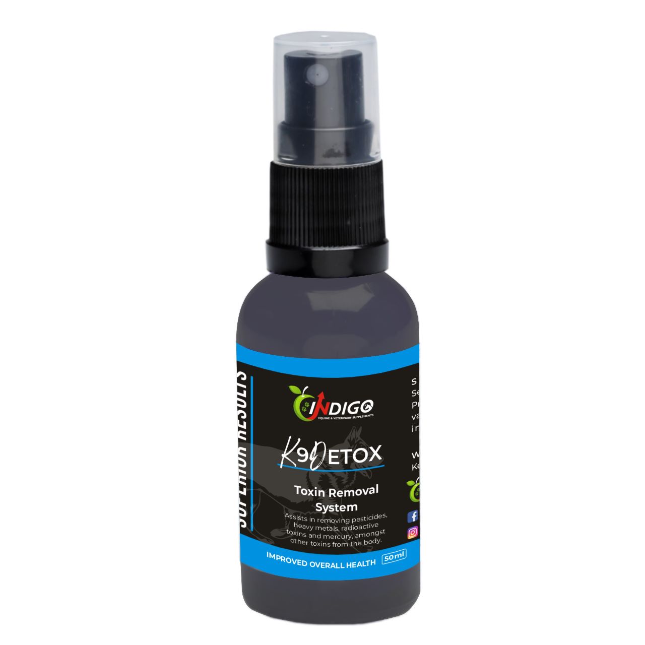 Indigo K9 Detox System 50ml canine wellness spray