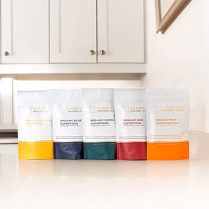 Chemistry Natural Science Kids Superfood Bundle with five organic superfood blends