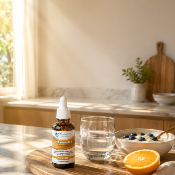 Optwel Vitamin D3 Oil Drops (4000 IU) - Image 3
