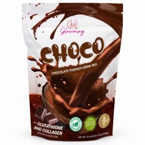 Glowming Choco functional chocolate wellness drink with Marine Collagen and Ashwagandha