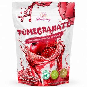 Glowming Pomegranate functional wellness drink with Marine Collagen and Glutathione