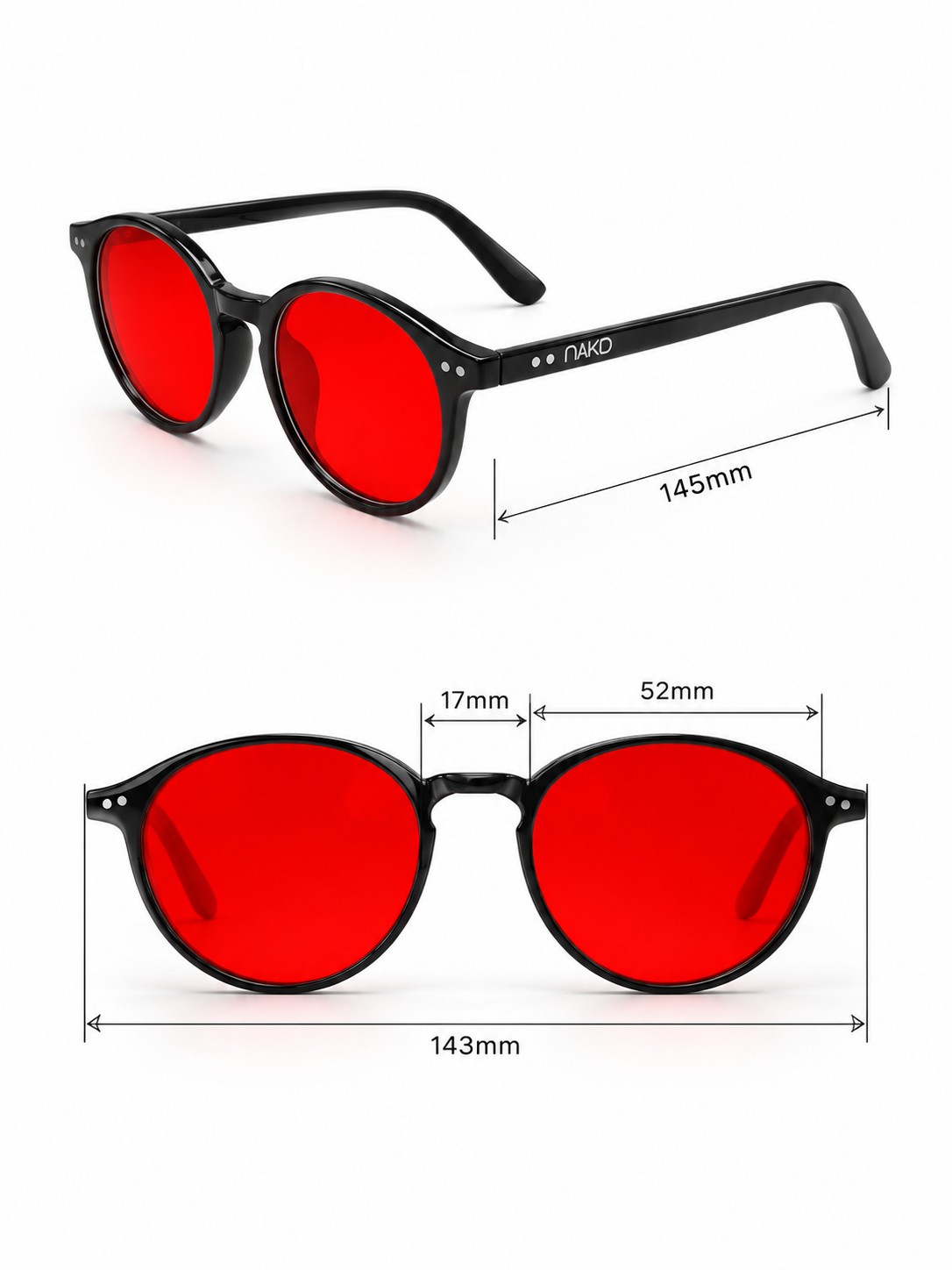 NAKD MUSE Night Red Blue Light Glasses - Image 3