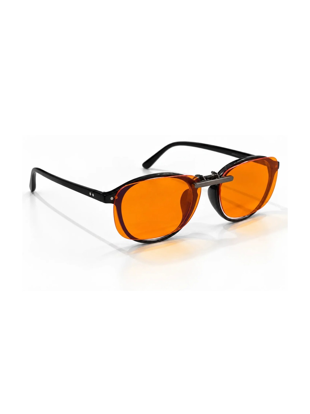 NAKD SYNC Night Orange Clip-On Blue Light Glasses - Image 2
